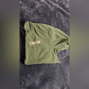 broken promises green crew shirt